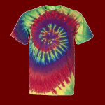 Multi-Color Spiral Short Sleeve T-Shirt