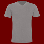 Unisex Triblend Short Sleeve V-Neck Tee