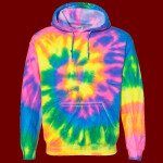 Blended Tie-Dyed Hooded Sweatshirt